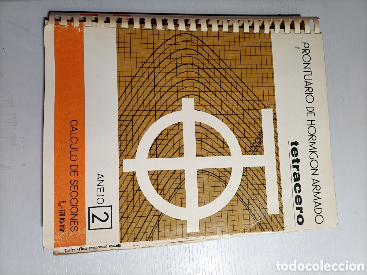 Libros de segunda mano: Prontoario de hormigon armado. Tetracero. C&aacute;lculo de secciones 1975