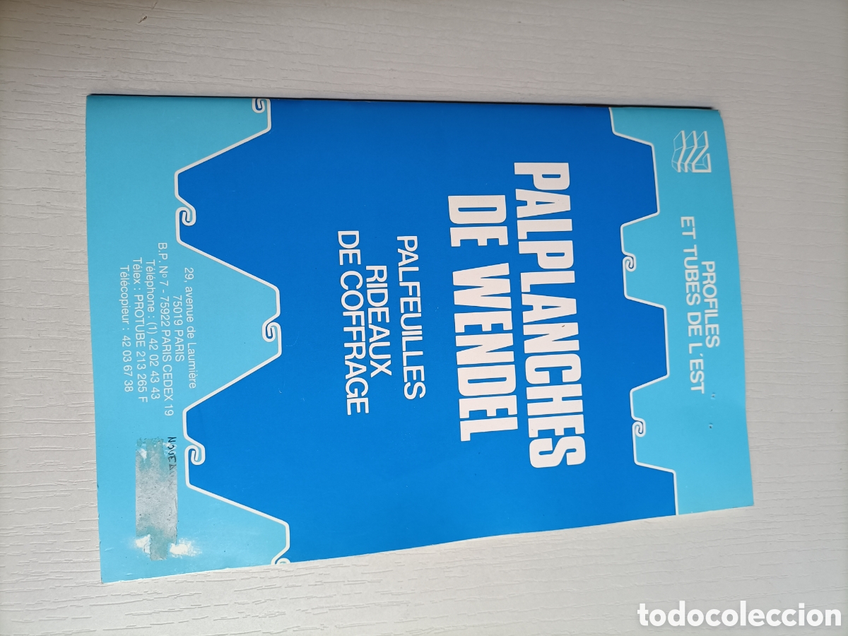 Second hand books: Palplanches de Wendel Palfeuilles rideaux de coffrage. Cortinas de encofrado