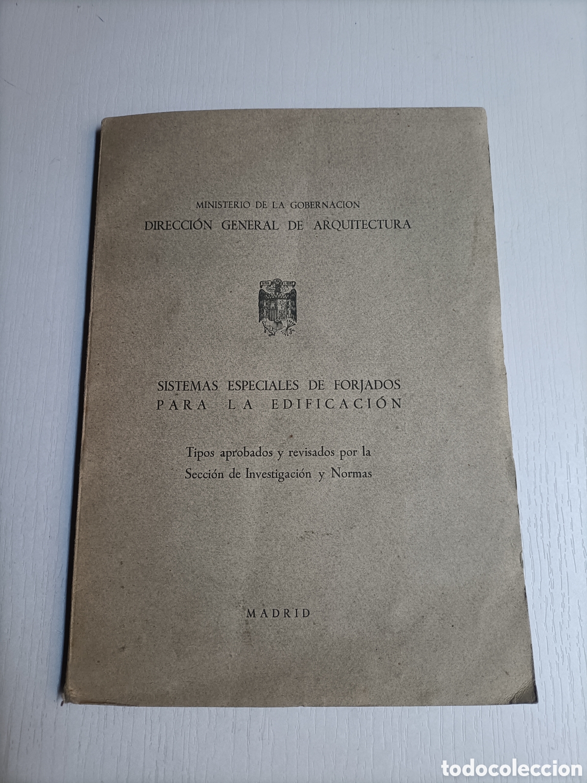 Gebrauchte B&uuml;cher: Sistemas especiales de forjados para la edificaci&oacute;n. Direcci&oacute;n General de arquitectura