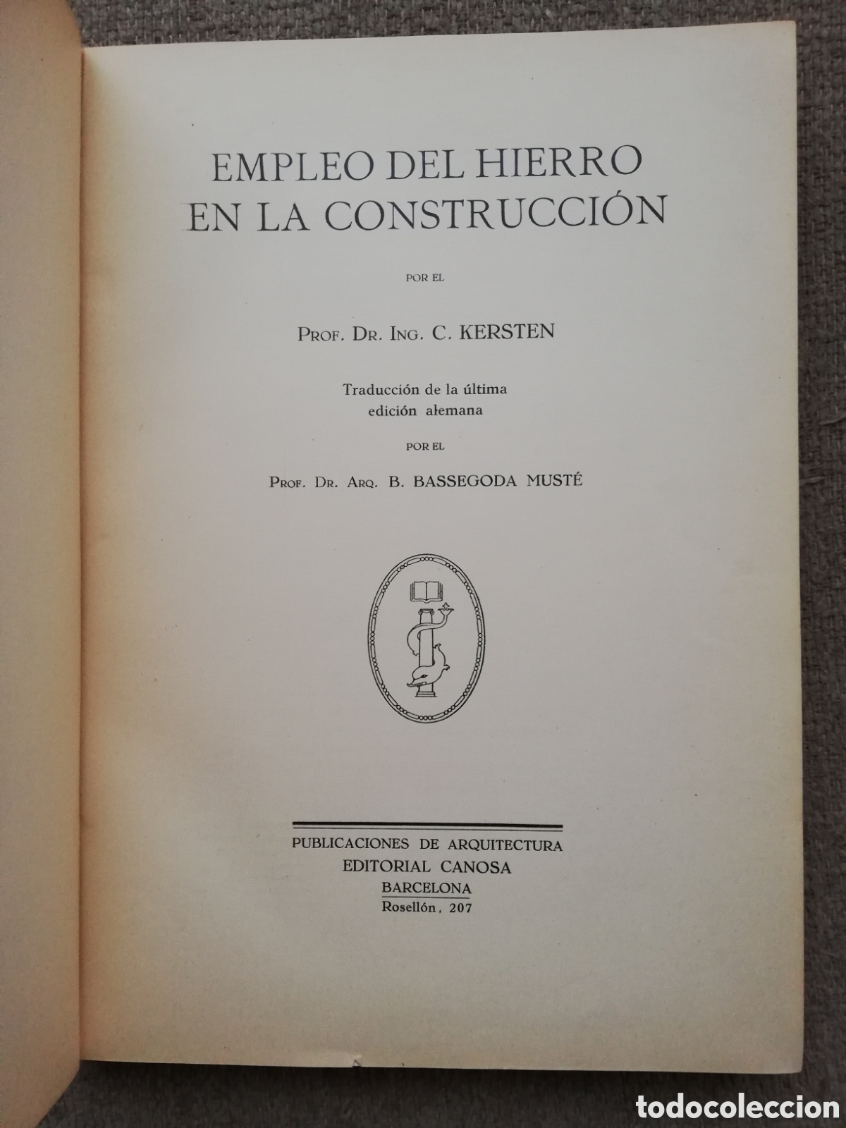 Libros de segunda mano: Empleo del hierro en la construcci&oacute;n, de C. Kersten - Foto 3