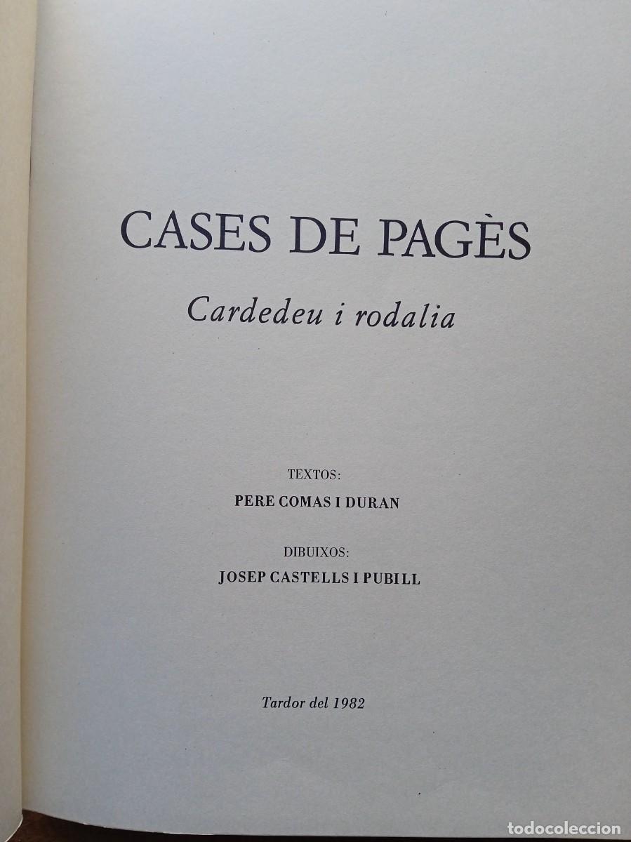 Libros de segunda mano: Cases de Pag&eacute;s. 1982 - Foto 2