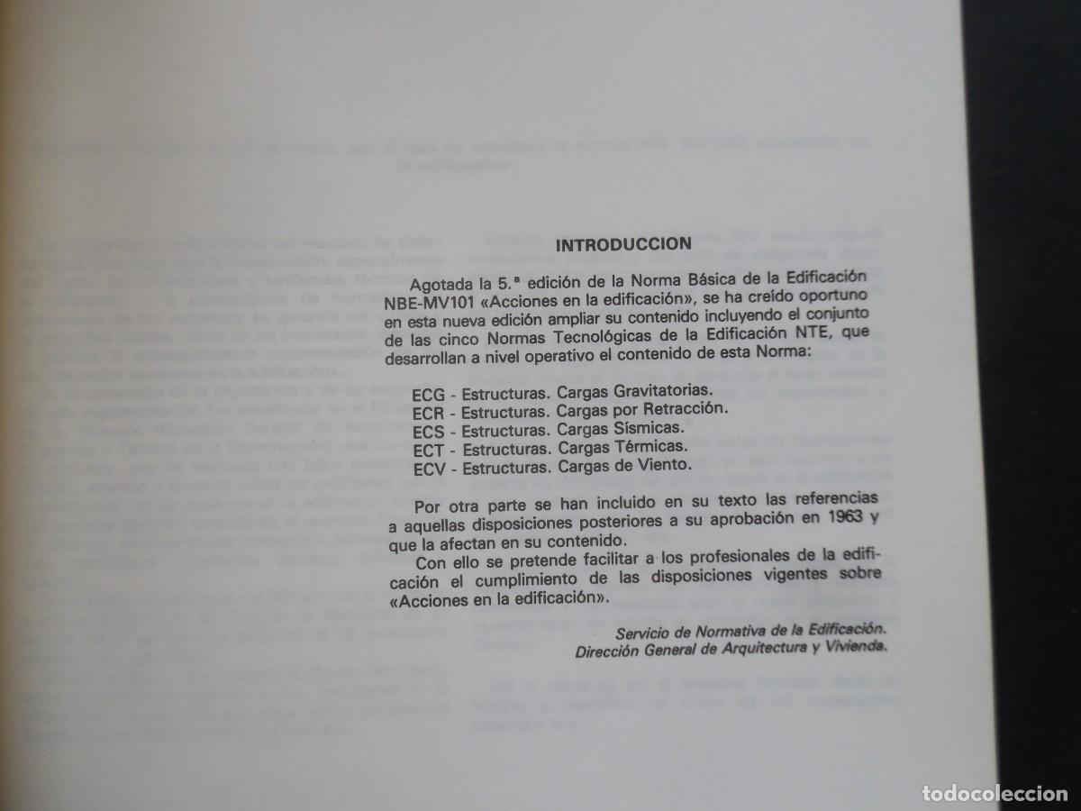 Libros de segunda mano: NBE Norma B&aacute;sica de la edificaci&oacute;n. Acciones en la edificaci&oacute;n - Foto 2