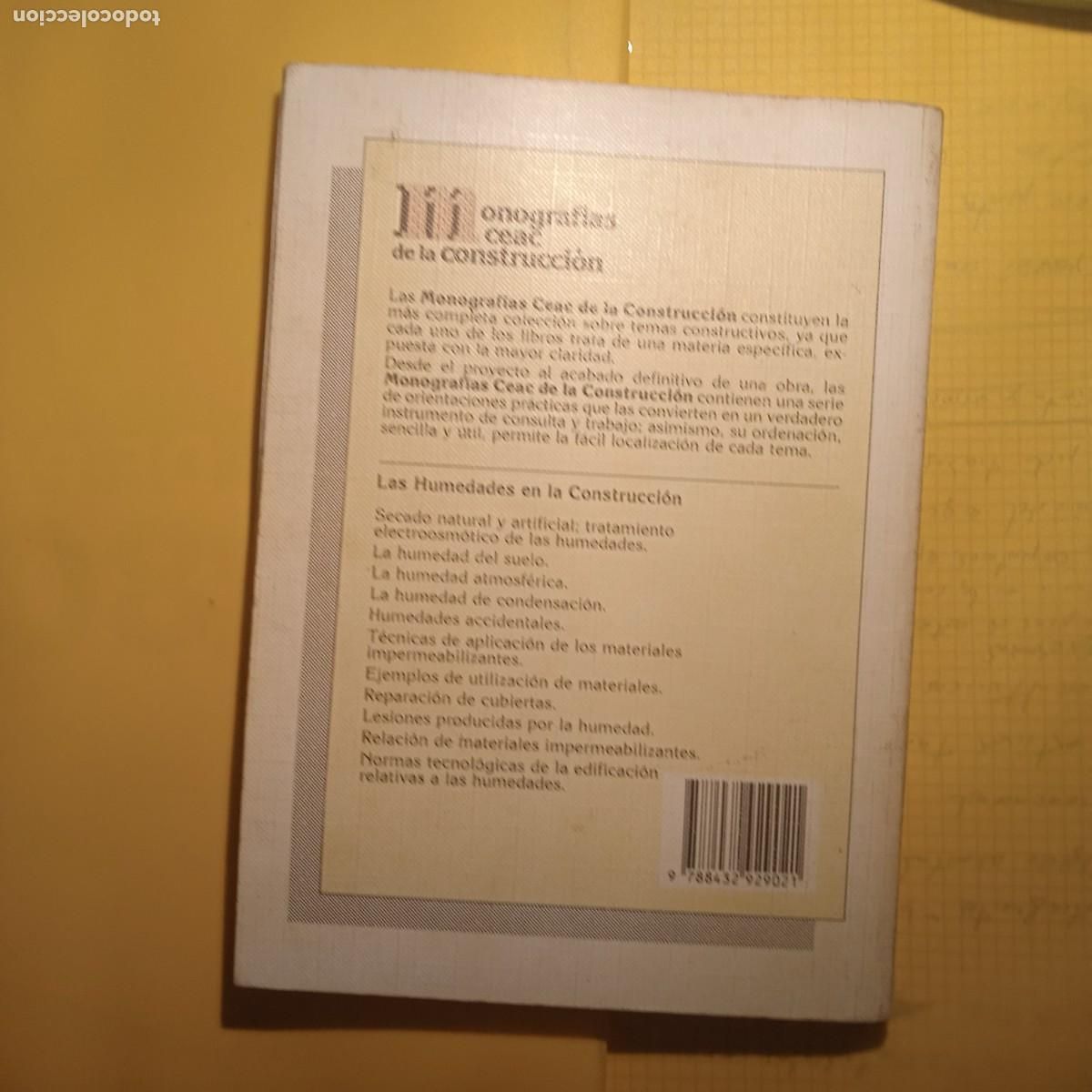 Libros de segunda mano: LAS HUMEDADES EN LA CONSTRUCCI&Oacute;N - Foto 2