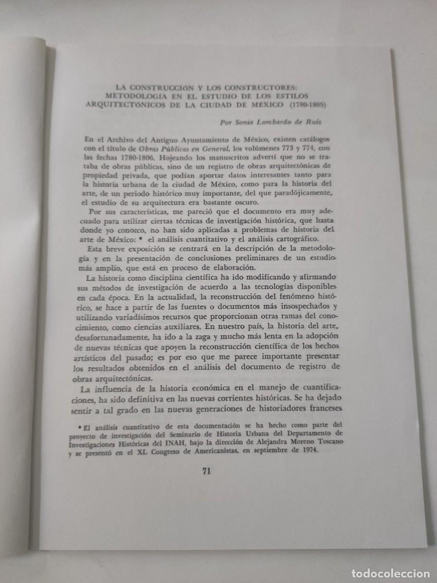 Libros de segunda mano: Separata: La construcci&oacute;n y los constructores. Ciudad de M&eacute;xico - Foto 2