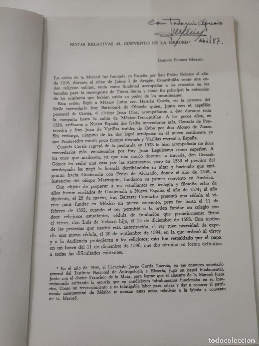 Libros de segunda mano: Separata: Notas relativas al Convento de la Merced - Foto 2