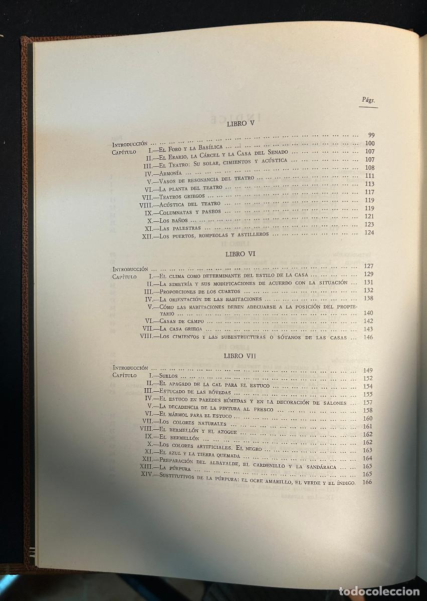 Libros de segunda mano: DE ARCHITECTURA - MARCUS VITRUVIUS - 1973 - MADRID - Foto 4