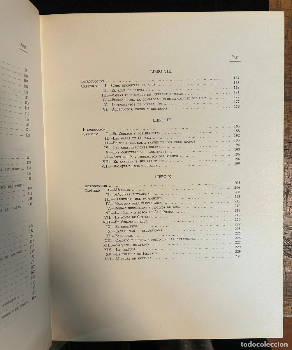 Libros de segunda mano: DE ARCHITECTURA - MARCUS VITRUVIUS - 1973 - MADRID - Foto 5