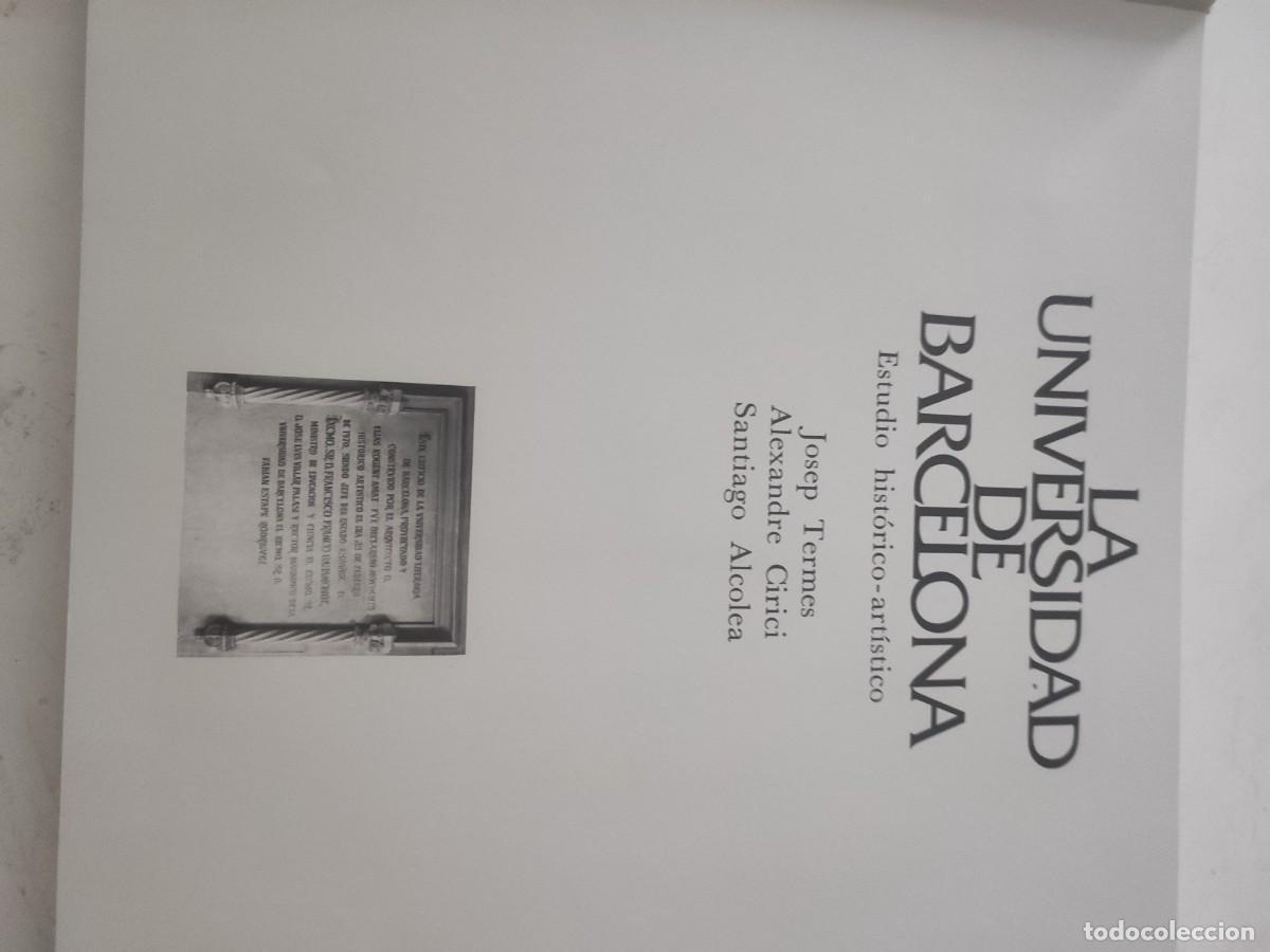 Libros de segunda mano: La Universidad de Barcelona. - Foto 2
