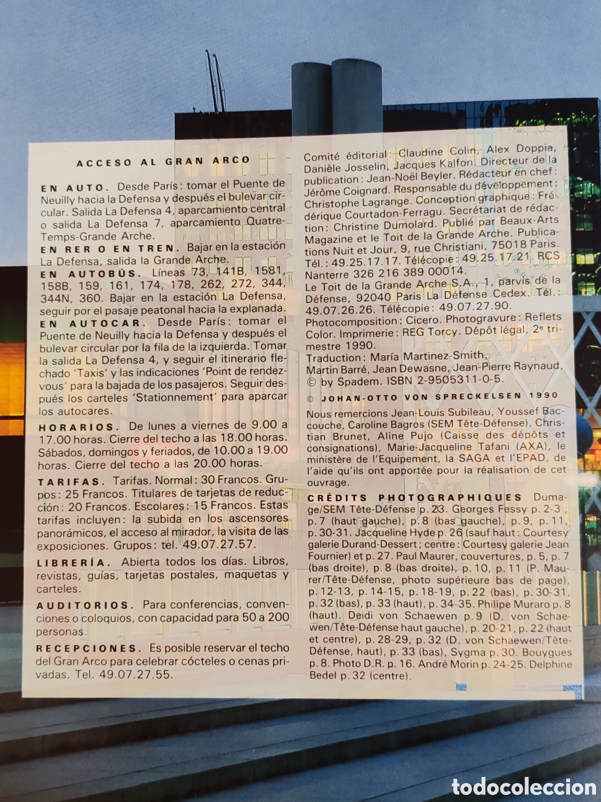 Libros de segunda mano: La grande arche 1990 - Foto 2
