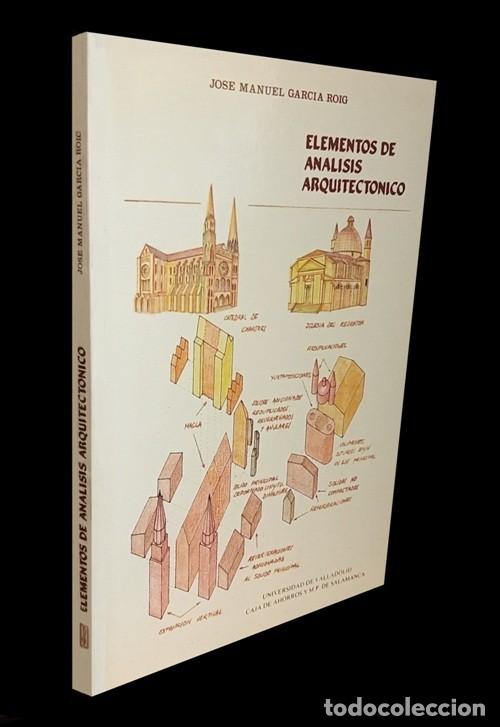Libros de segunda mano: �F1403 - ELEMENTOS DE ANALISIS ARQUITECTONICO. MANUEL GARCIA ROIG. ARQUITECTURA. U. VALLADOLID 1987.