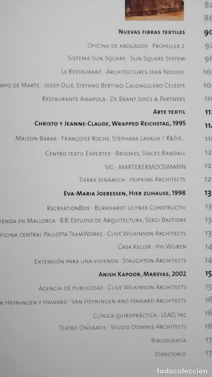 Libros de segunda mano: Arquitectura textil. Transformar el espacio - Alejandro Baham&oacute;n - Foto 3