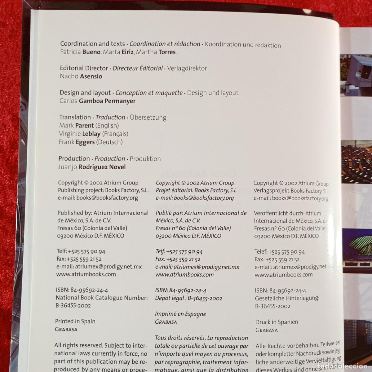 Libros de segunda mano: LES GRANDS ARCHITECTES - 2002 - GRABASA / 760 - Foto 4