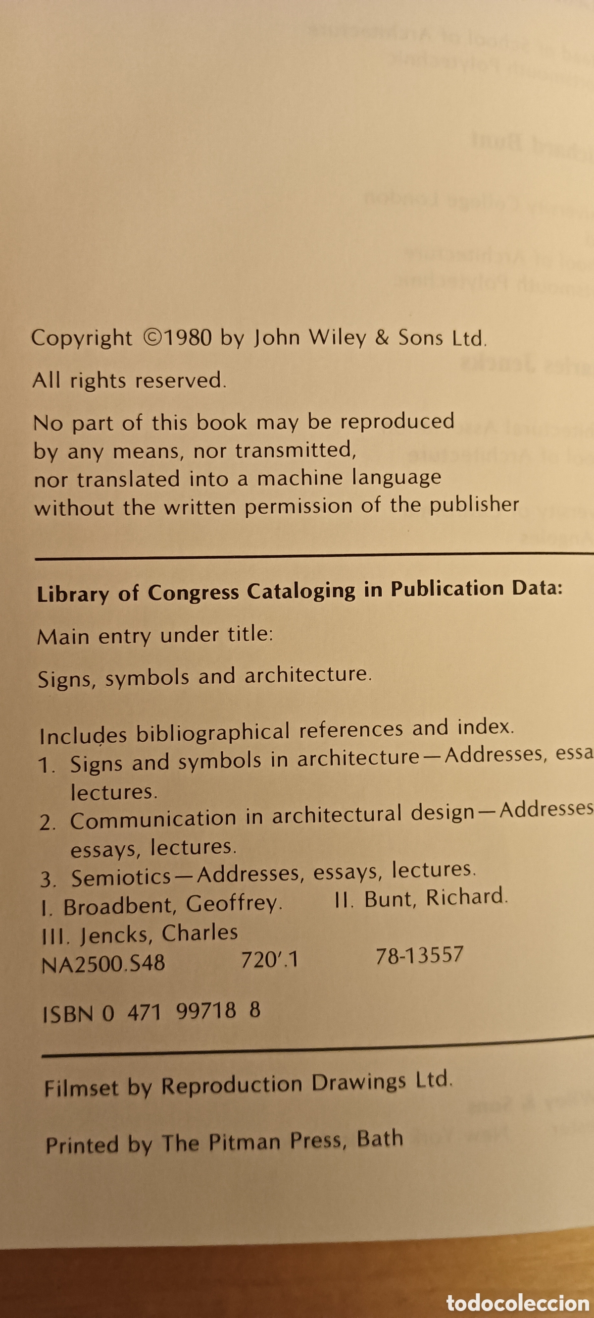 Libros de segunda mano: Signs,Symbols and Architecture - Foto 5