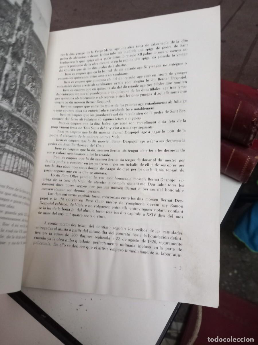 Libros de segunda mano: El retablo mayor de la catedral de Vich. E. Junyent - Foto 3