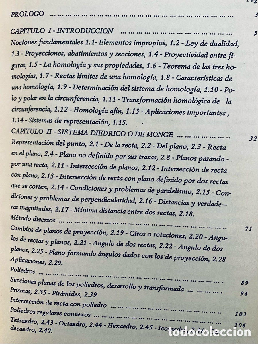 Libros de segunda mano: Geometr&iacute;a Descriptiva. J. P&eacute;rez S&aacute;ez. - Foto 2