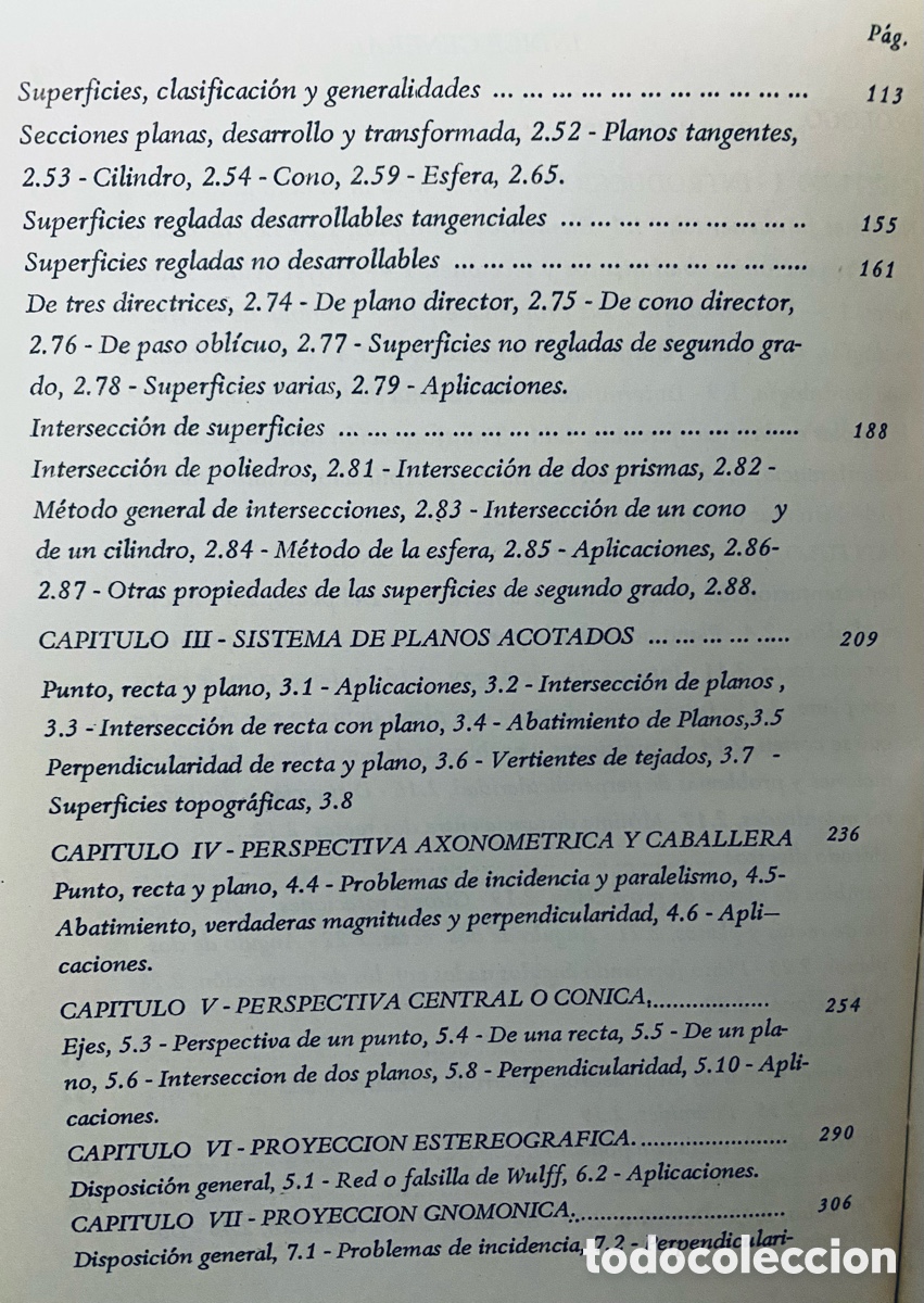 Libros de segunda mano: Geometr&iacute;a Descriptiva. J. P&eacute;rez S&aacute;ez. - Foto 3