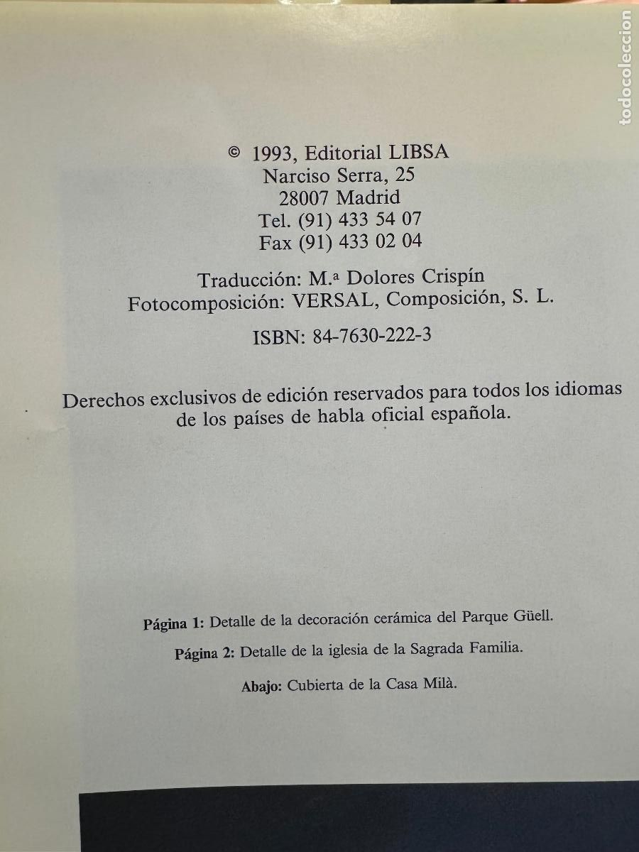Libros de segunda mano: LIBRO GAUDI MARIA COSTANTINO - Foto 3