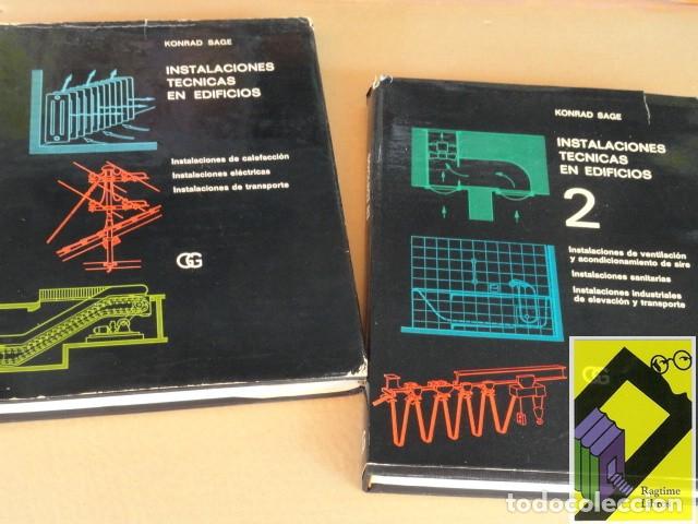 Libros de segunda mano: SAGE, Konrad: Instalaciones t&eacute;cnicas en edificios (2 vols) - Foto 1