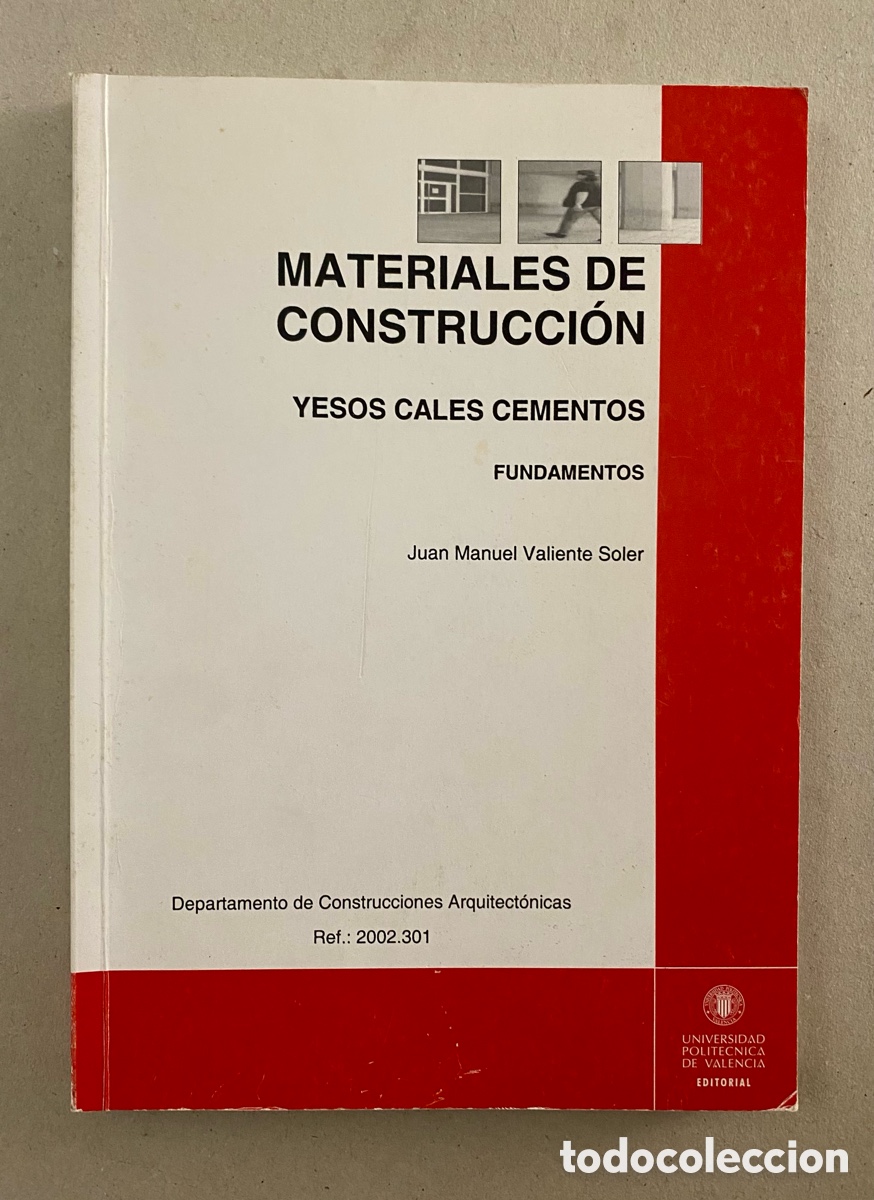 Libros de segunda mano: Materiales de construcci&oacute;n. Yesos, cales, cementos. - Foto 1