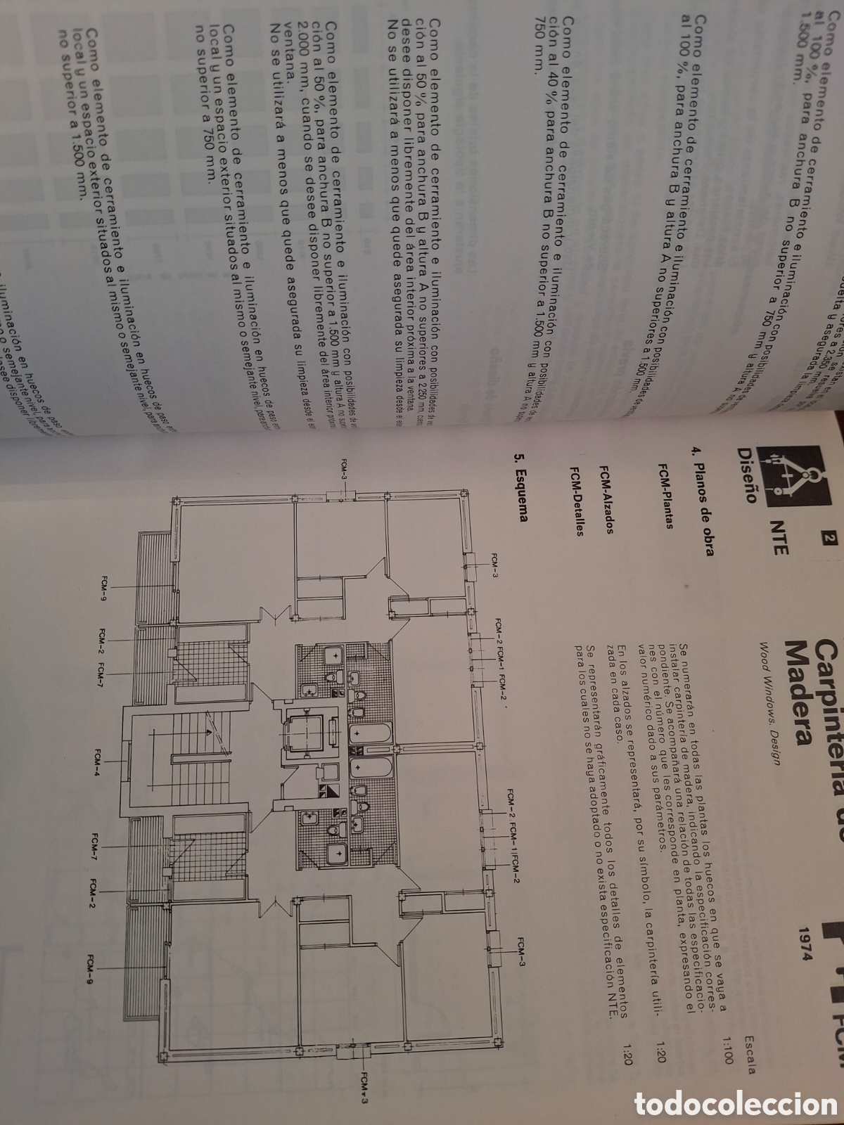 Libros de segunda mano: NTE, NORMAS TECNOLOG&Iacute;A EDIFICACI&Oacute;N, FACHADAS+PARTICIONES, MOPU, 1989 - Foto 3