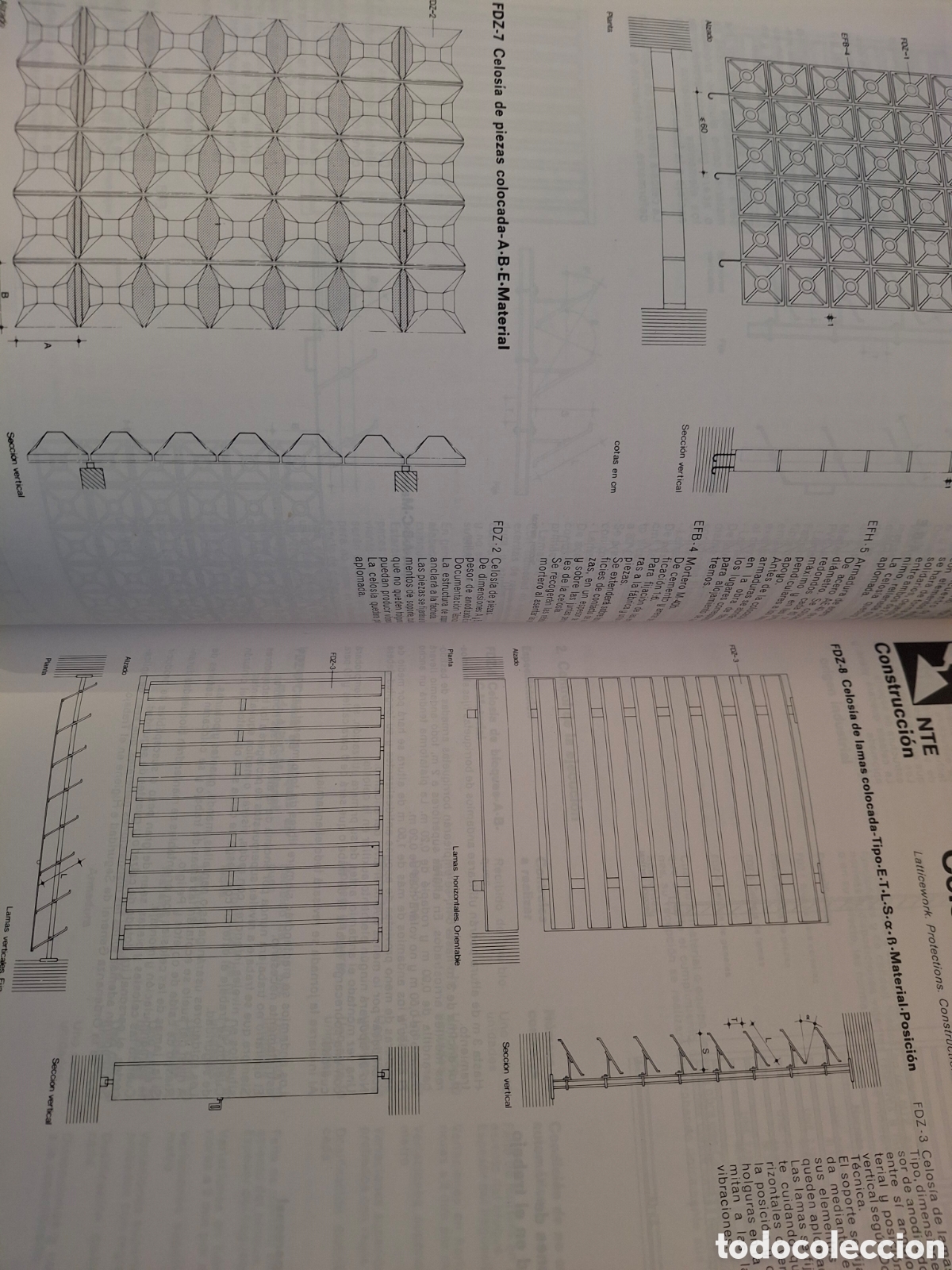 Libros de segunda mano: NTE, NORMAS TECNOLOG&Iacute;A EDIFICACI&Oacute;N, FACHADAS+PARTICIONES, MOPU, 1989 - Foto 4
