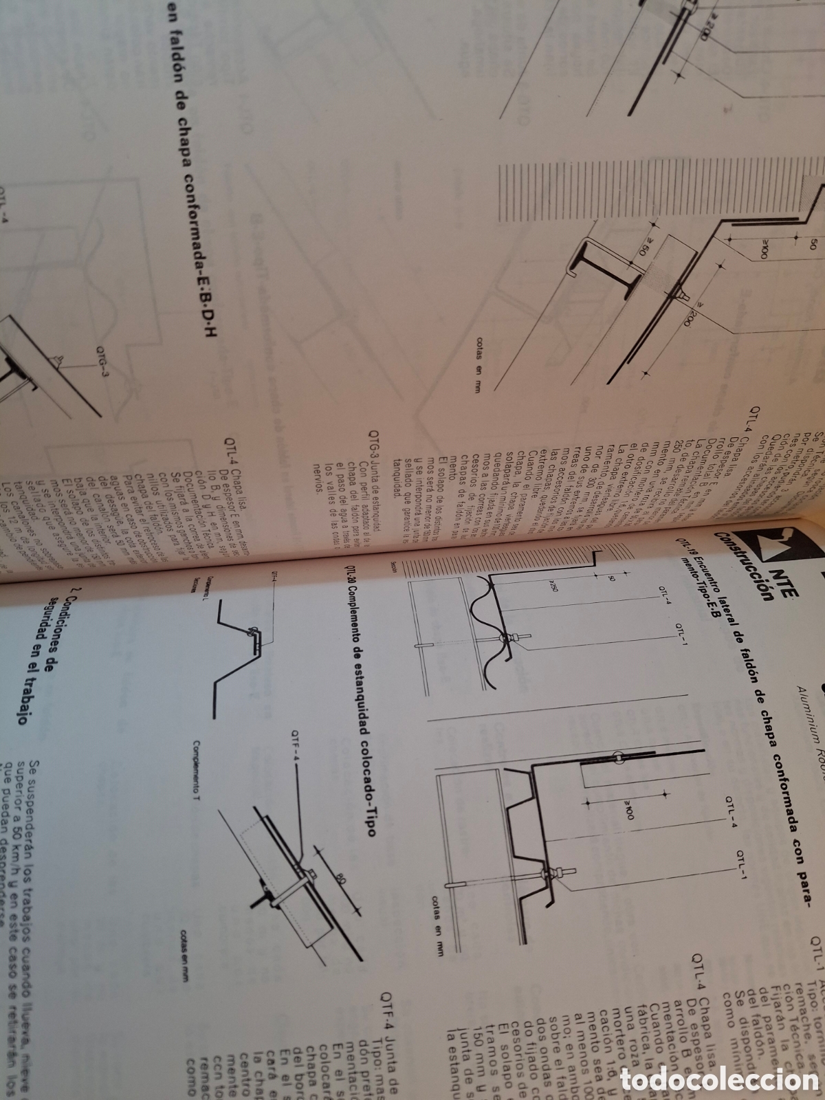 Libros de segunda mano: NTE, NORMAS TECNOLOG&Iacute;A EDIFICACI&Oacute;N, CUBIERTAS, MOPU, 1988 - Foto 3