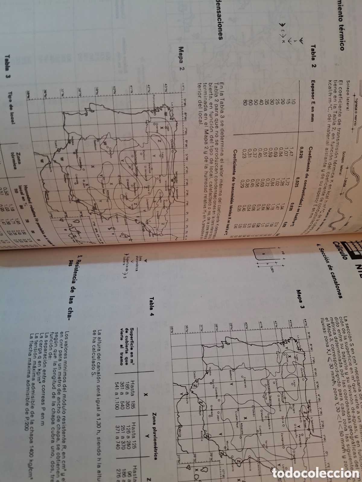 Libros de segunda mano: NTE, NORMAS TECNOLOG&Iacute;A EDIFICACI&Oacute;N, CUBIERTAS, MOPU, 1988 - Foto 4