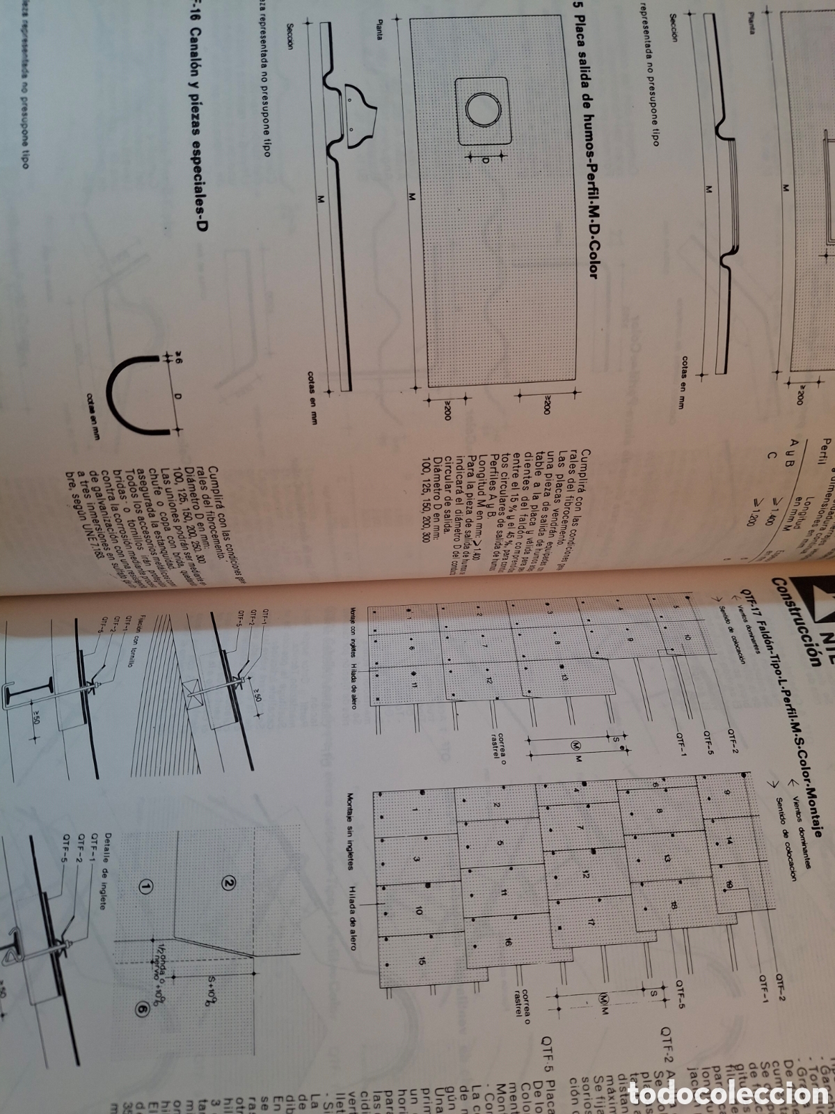 Libros de segunda mano: NTE, NORMAS TECNOLOG&Iacute;A EDIFICACI&Oacute;N, CUBIERTAS, MOPU, 1988 - Foto 5