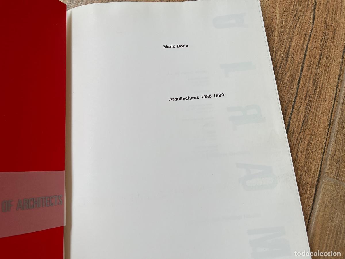 Libros de segunda mano: Mario Botta. Arquitecturas 1980 1990 - Foto 4