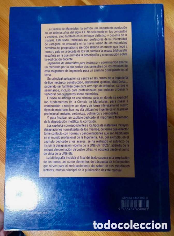 Libros de segunda mano: Ingenier&iacute;a de materiales para la industria y construcci&oacute;n. - Foto 2