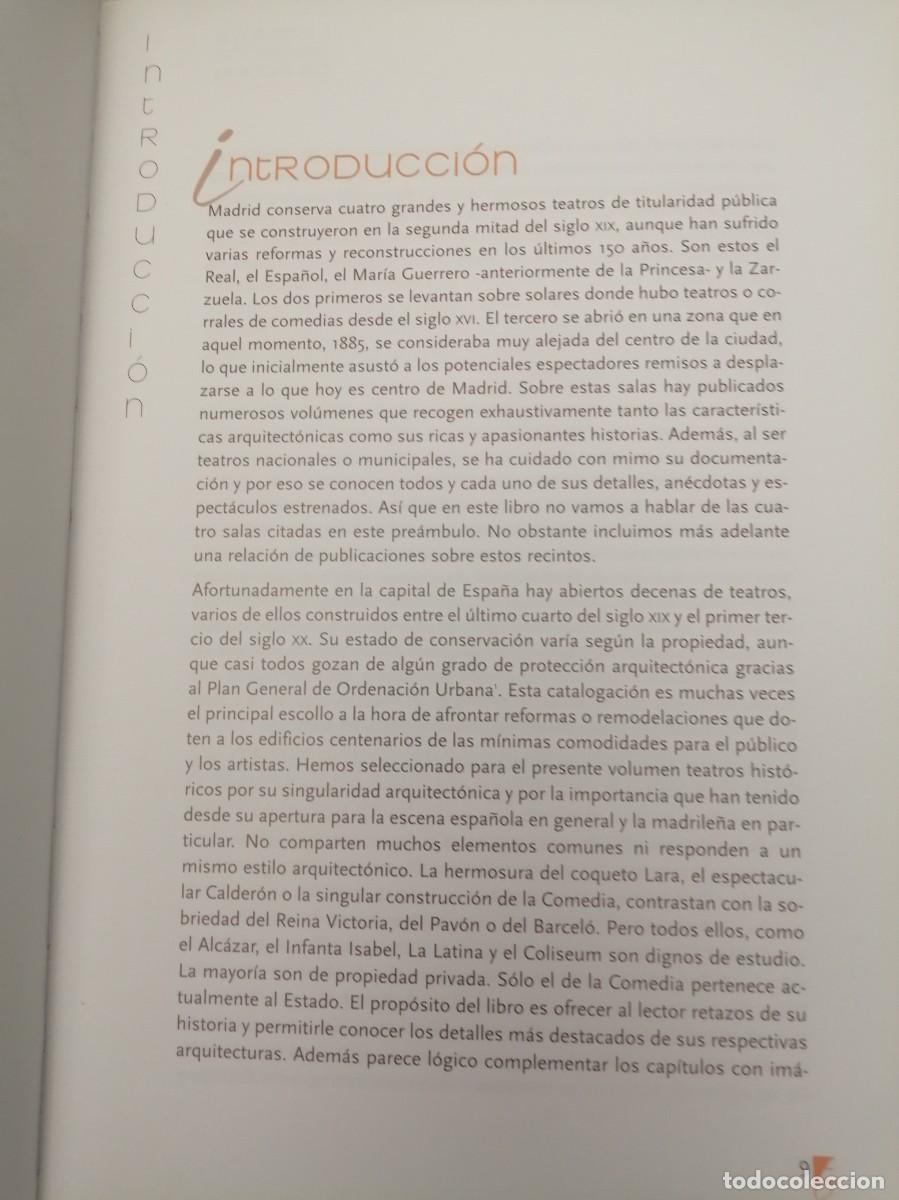 Libros de segunda mano: Teatros hist&oacute;ricos de Madrid: Edificios Singulares (Primera edici&oacute;n) - Foto 8