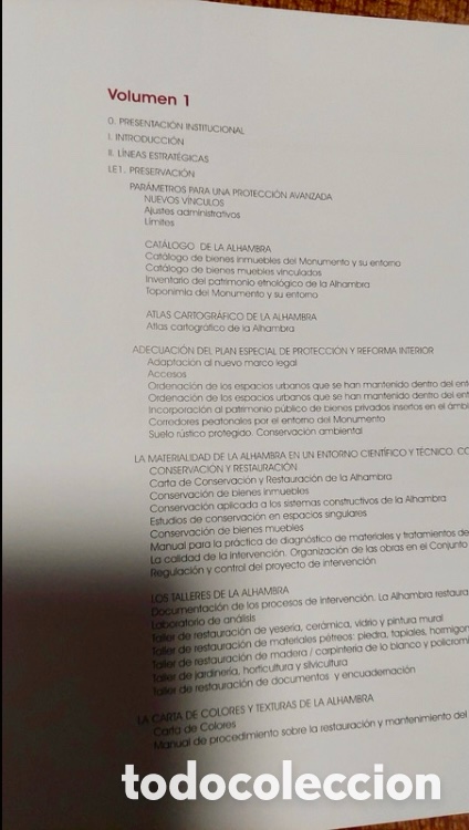 Libros de segunda mano: ALHAMBRA. PLAN DIRECTOR. - Foto 6