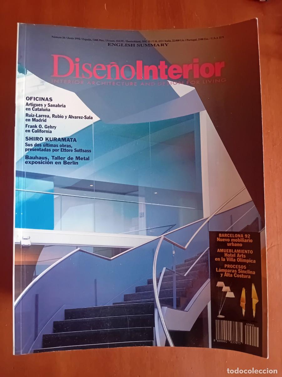 Libros de segunda mano: DISE&Ntilde;O INTERIOR 16. JUNIO 1992 - Foto 1