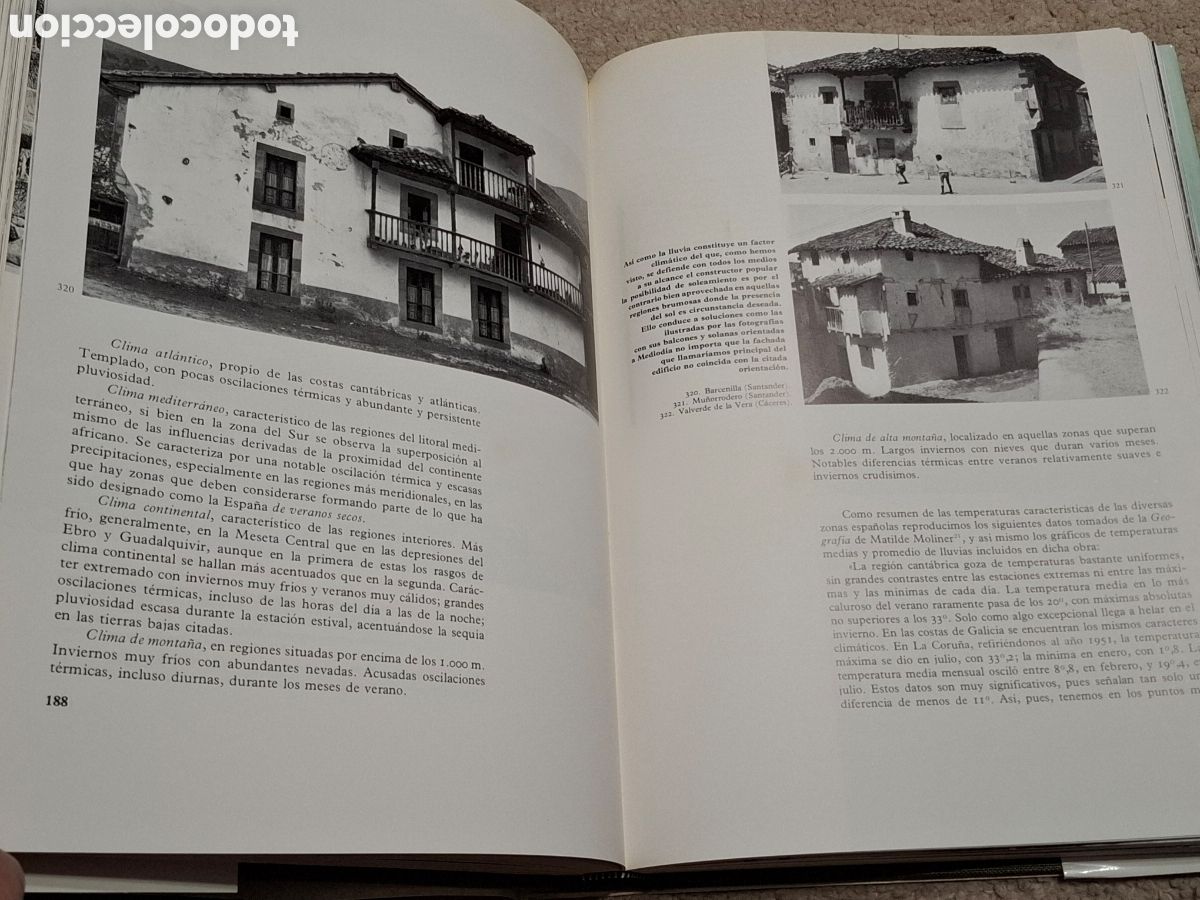 Libros de segunda mano: Arquitectura popular espa&ntilde;ola, de Carlos Flores, 5 vol. completa, Ed. Aguilar