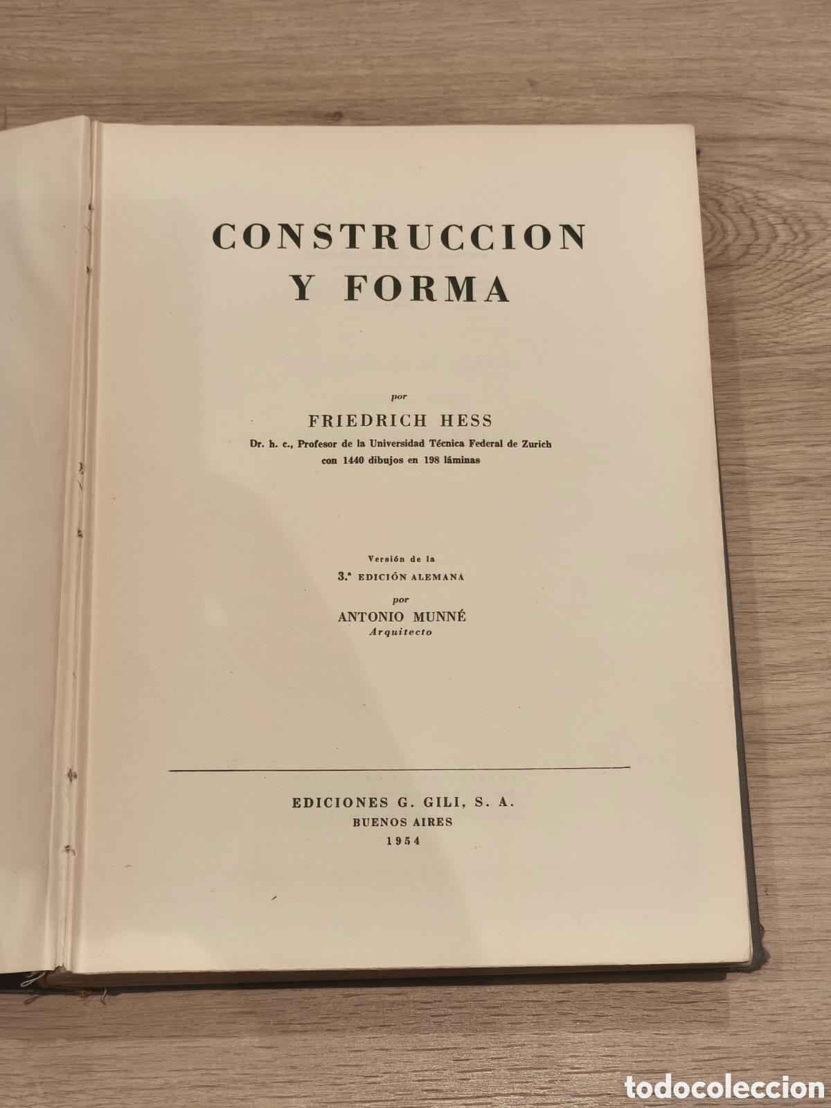 Libros de segunda mano: Friedrich Hess, Construcci&oacute;n y Forma. GG 1954 - Foto 3