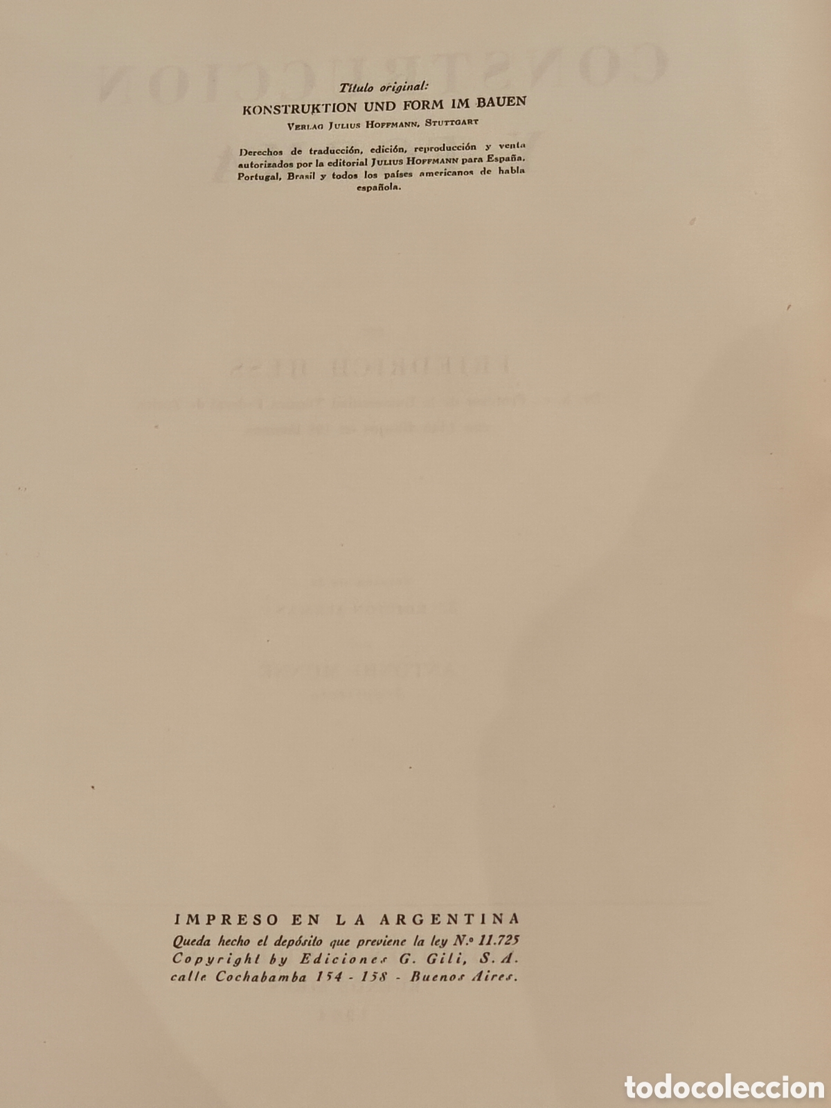 Libros de segunda mano: Friedrich Hess, Construcci&oacute;n y Forma. GG 1954 - Foto 4