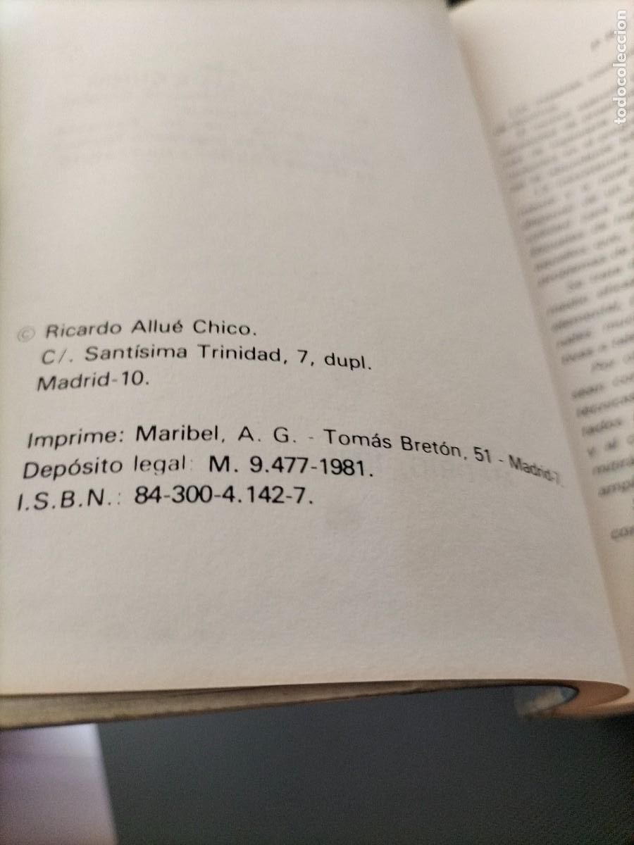Libros de segunda mano: Libro - Edificaci&oacute;n ( construcci&oacute;n Ricardo Allue Chico 1981 - Foto 3