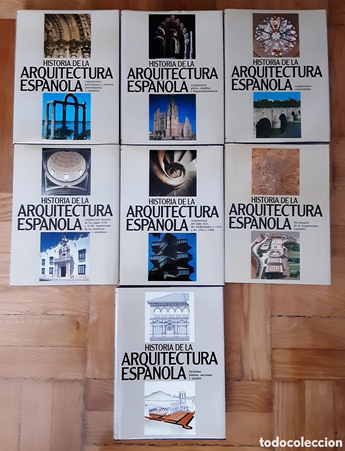Second hand books: Historia de la Arquitectura Espa&ntilde;ola. 7 tomos. Completa. Editorial planeta
