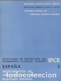 Second hand books: MONUMENTOS DE ARQUITECTURA MILITAR ESPA&Ntilde;A 2 : INVENTARIO RESUMIDO : IPCE MEC **t29