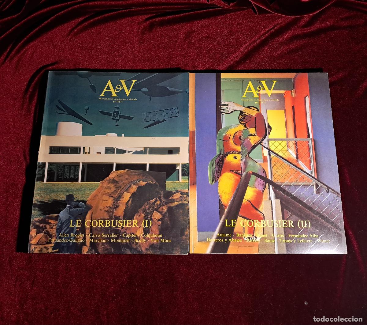 Libros de segunda mano: A&V MONOGRAF&Iacute;AS DE ARQUITECTURA Y VIVIENDA 9 Y 10. LE CORBUSIER (I Y II). 1987