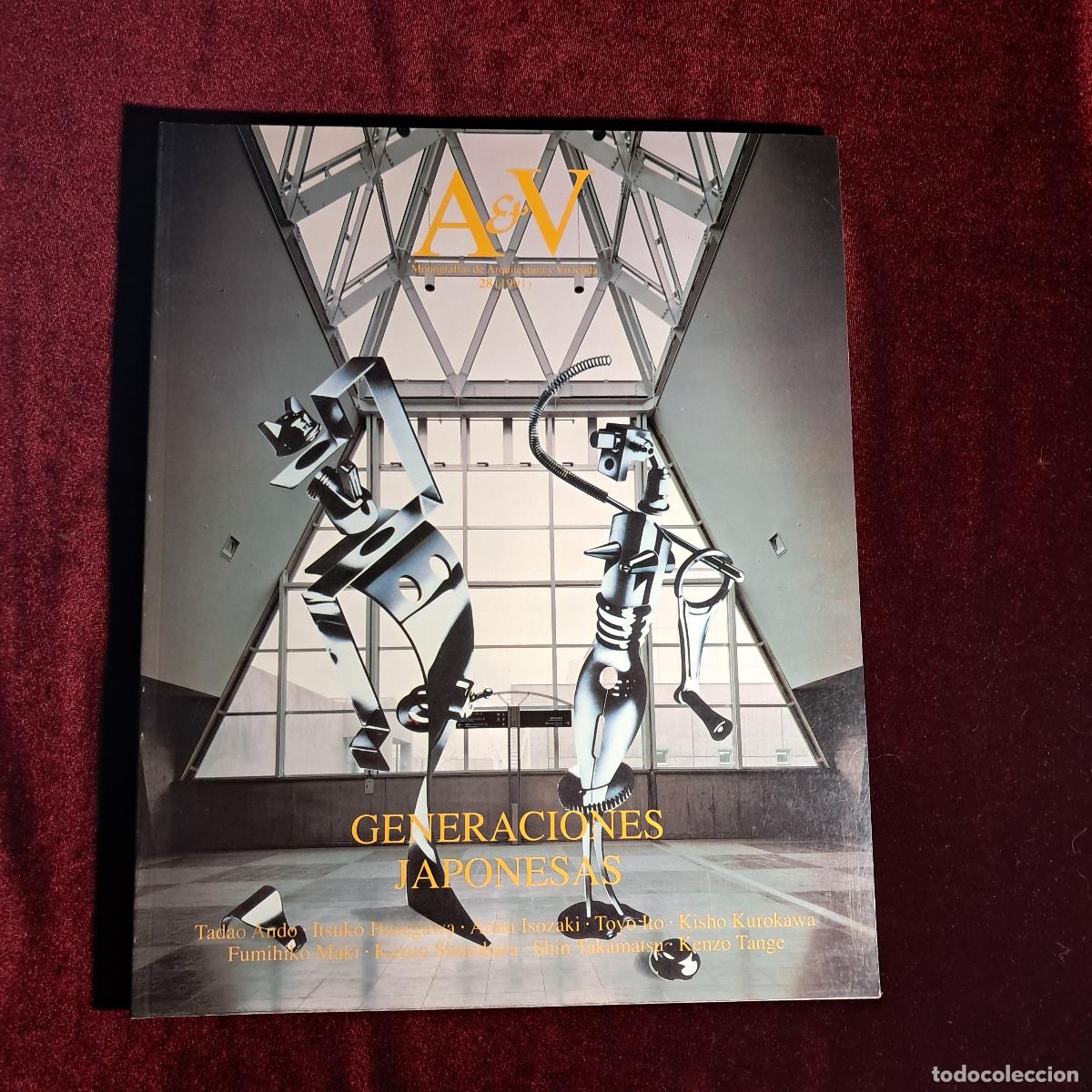 Libros de segunda mano: A&V MONOGRAF&Iacute;AS DE ARQUITECTURA Y VIVIENDA 28. GENERACIONES JAPONESAS. 1991
