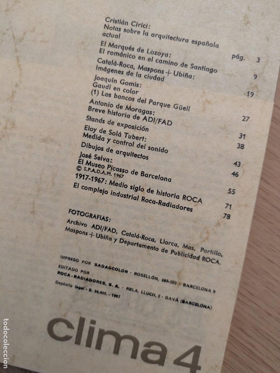Libros de segunda mano: Revista Clima 4 1967 - Foto 2