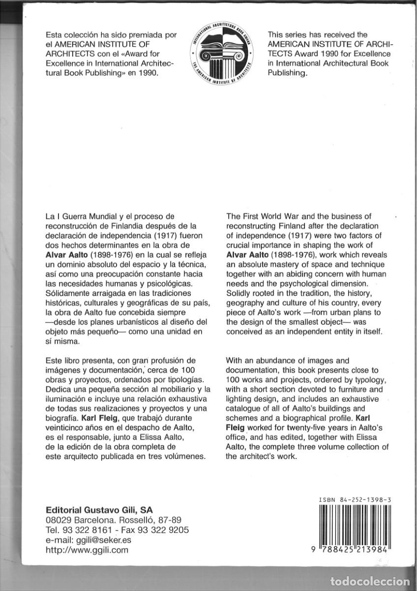 Libros de segunda mano: ALVAR AALTO. Karl Fleig - Foto 2