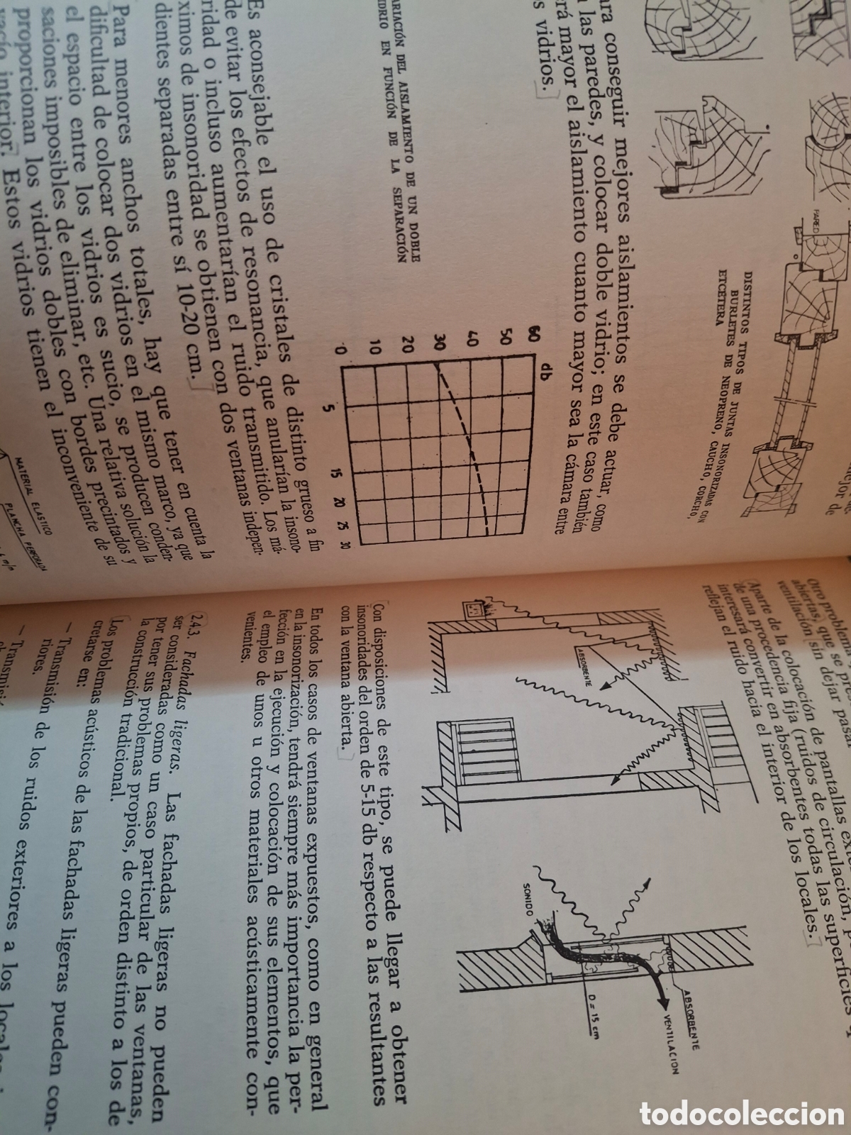 Libros de segunda mano: MANUALES DE ARQUITECTURA N&ordm; 14: CONTROL ACUSTICO EN LOS EDIFICIOS, COAC, 1974 - Foto 4