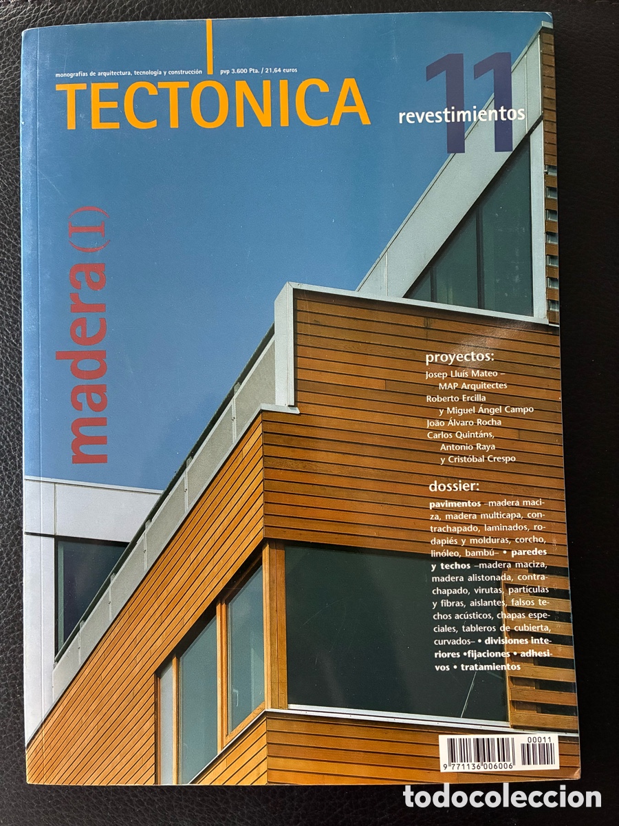 Libros de segunda mano: Tect&oacute;nica 11. Monograf&iacute;as de arquitectura - Foto 1