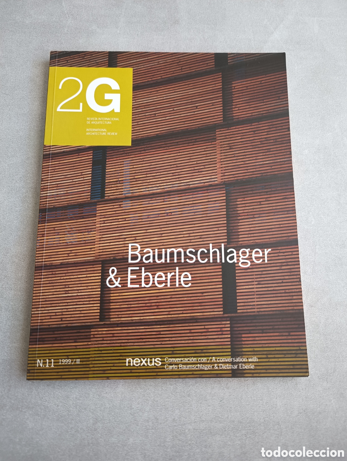 Libri di seconda mano: 2G REVISTA INTERNACIONAL DE ARQUITECTURA. N. 11. BAUMSCHLAGER & EBERLE