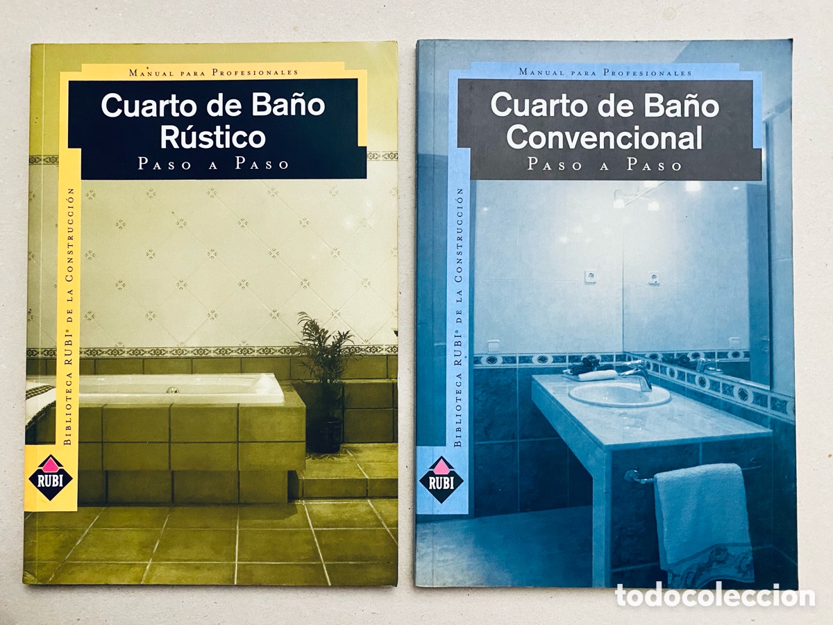 Libros de segunda mano: Cuarto de ba&ntilde;o r&uacute;stico y convencional paso a paso. - Foto 1