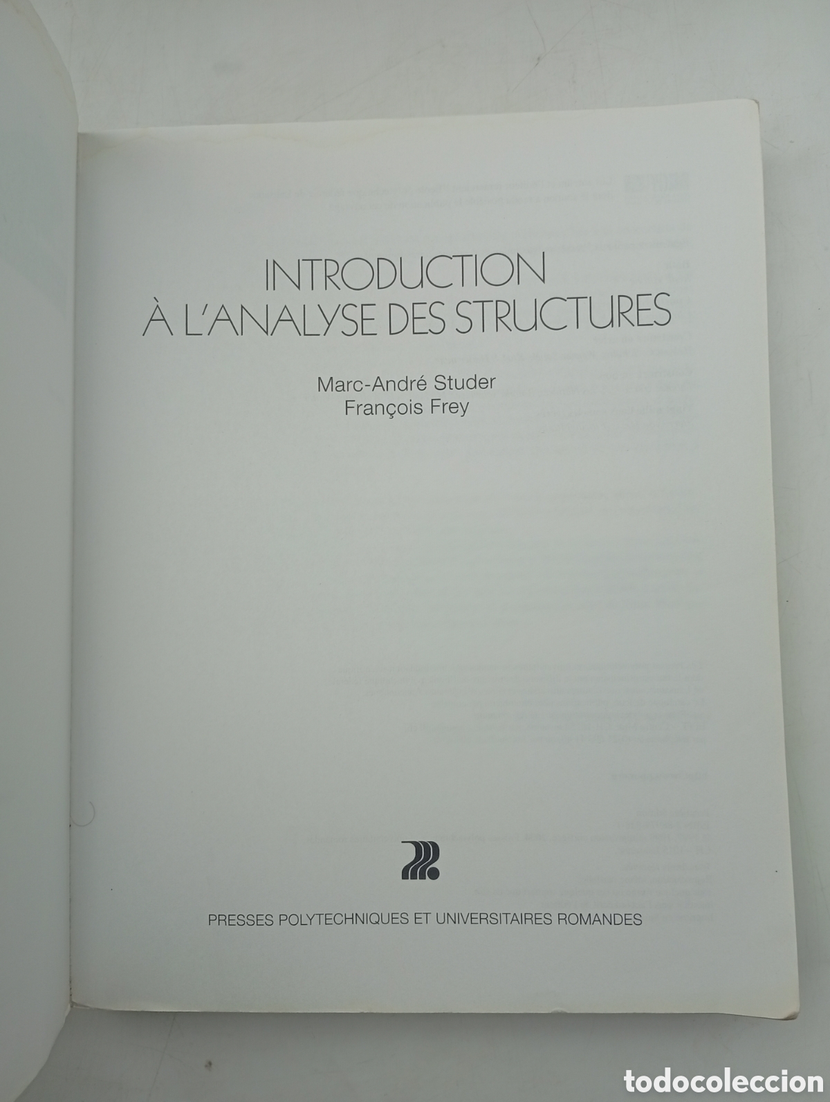 Libros de segunda mano: Introduction a lanalyse des structures Arquitectura - Foto 2