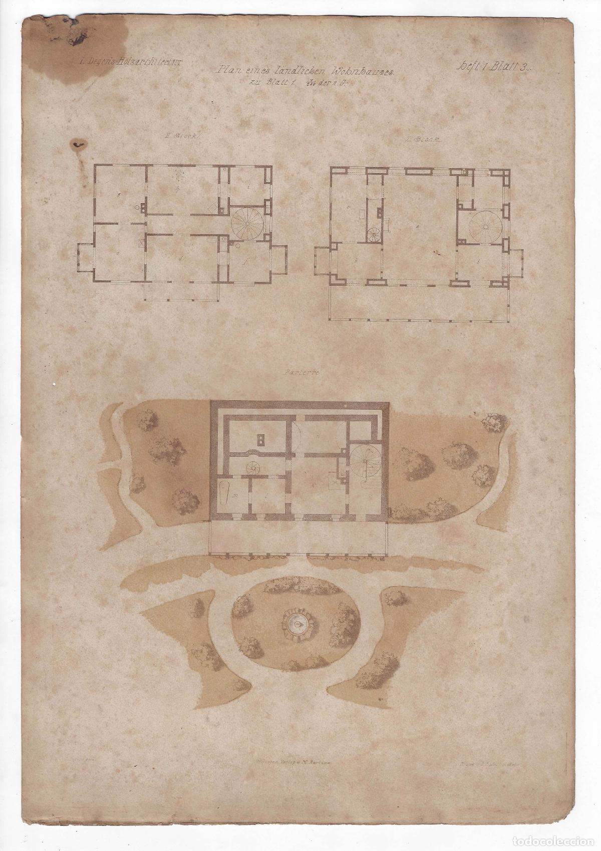 Gebrauchte B&uuml;cher: CONSTRUCTIONS ON BOIS Heft I L&Aacute;M 3. Maison de campagne construite sur une hauteur (Louis Degen). LIT