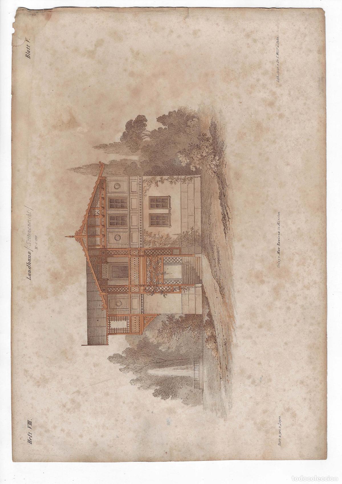 Gebrauchte B&uuml;cher: CONSTRUCTIONS ON BOIS Heft VIII L&Aacute;M 5. Maison de campagne. vue de c&ocirc;t&eacute; (Louis Degen). LITOGRAF&Iacute;A 27X